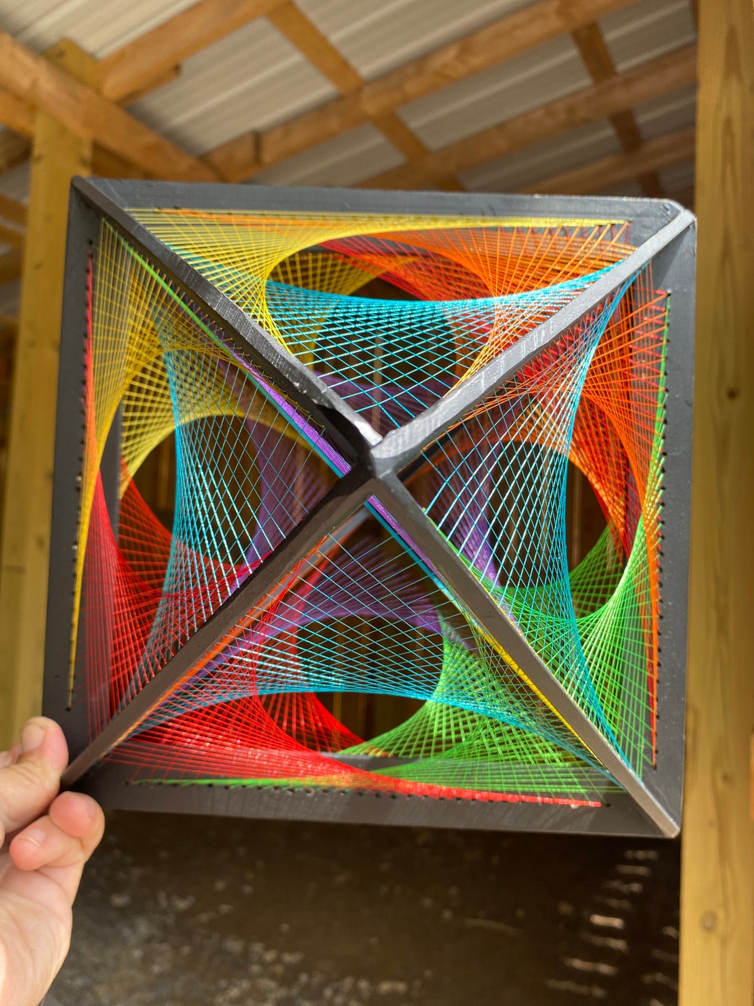 3D String Art Rainbow Etsy
