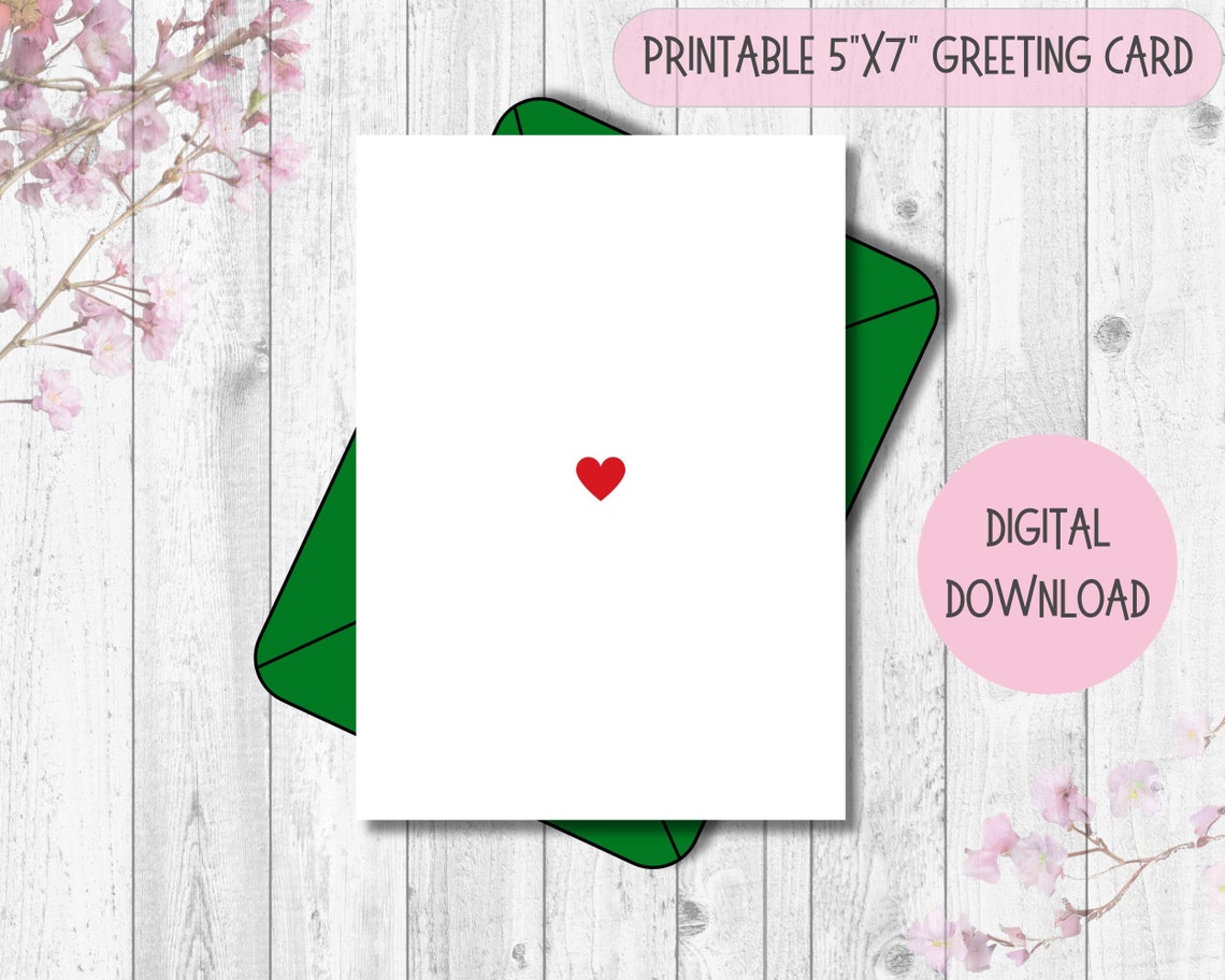 Printable Merry Grinchmas Card, Grinch Card, Instant Download, Print at Home, Digital Greeting ...