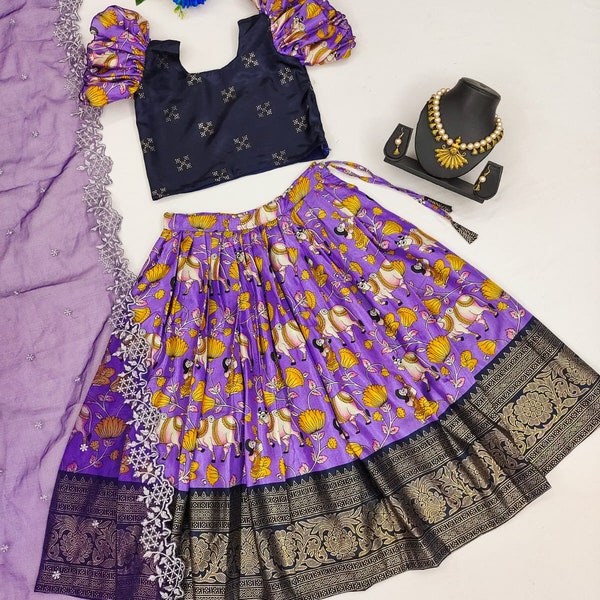 Indian Kids Girl Dress, Lehenga for Kids Girls, Lehenga Choli, Ready to wear Chaniya Choli, Girl's Lehenga Choli, Ethnic Dress, Kids Dress