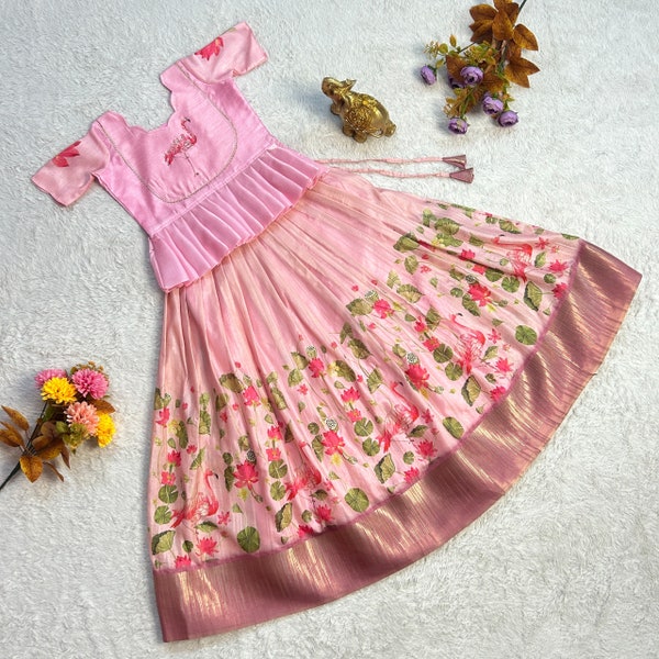 Kids Dress, Indian Kids Girl Dress, Lehenga for Kids Girls, Lehenga Choli, Ready to wear Chaniya Choli, Girl's Lehenga Choli, Pattu Padvai