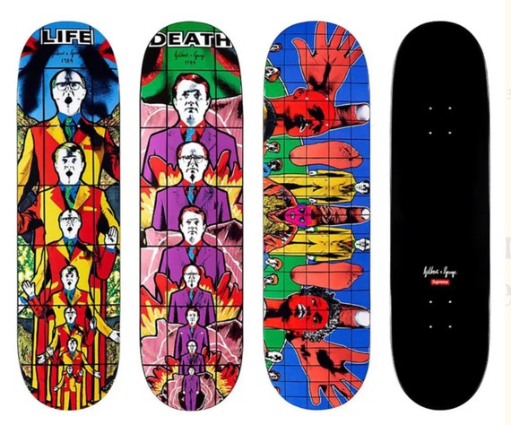 Gilbert & e/Supreme Skateboardバラ売可 Gilbert & George Supreme Skateboard Decks - Set of 3 - Etsy