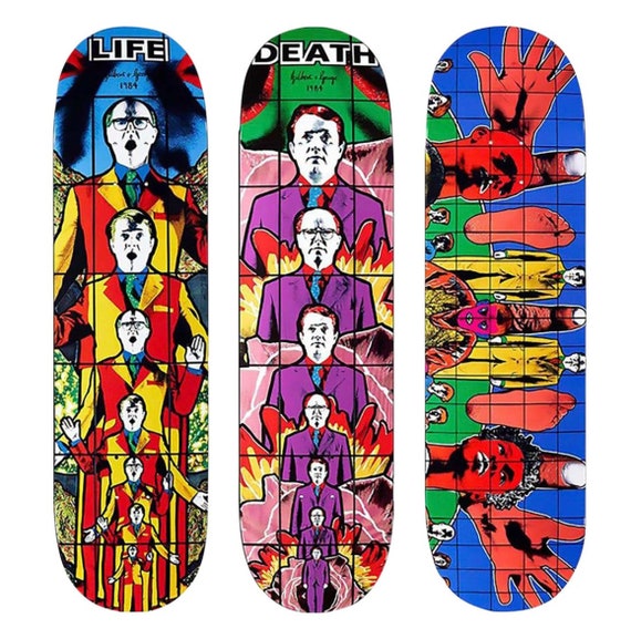 Gilbert & George Supreme Skateboard Decks - Set of 3 - Etsy