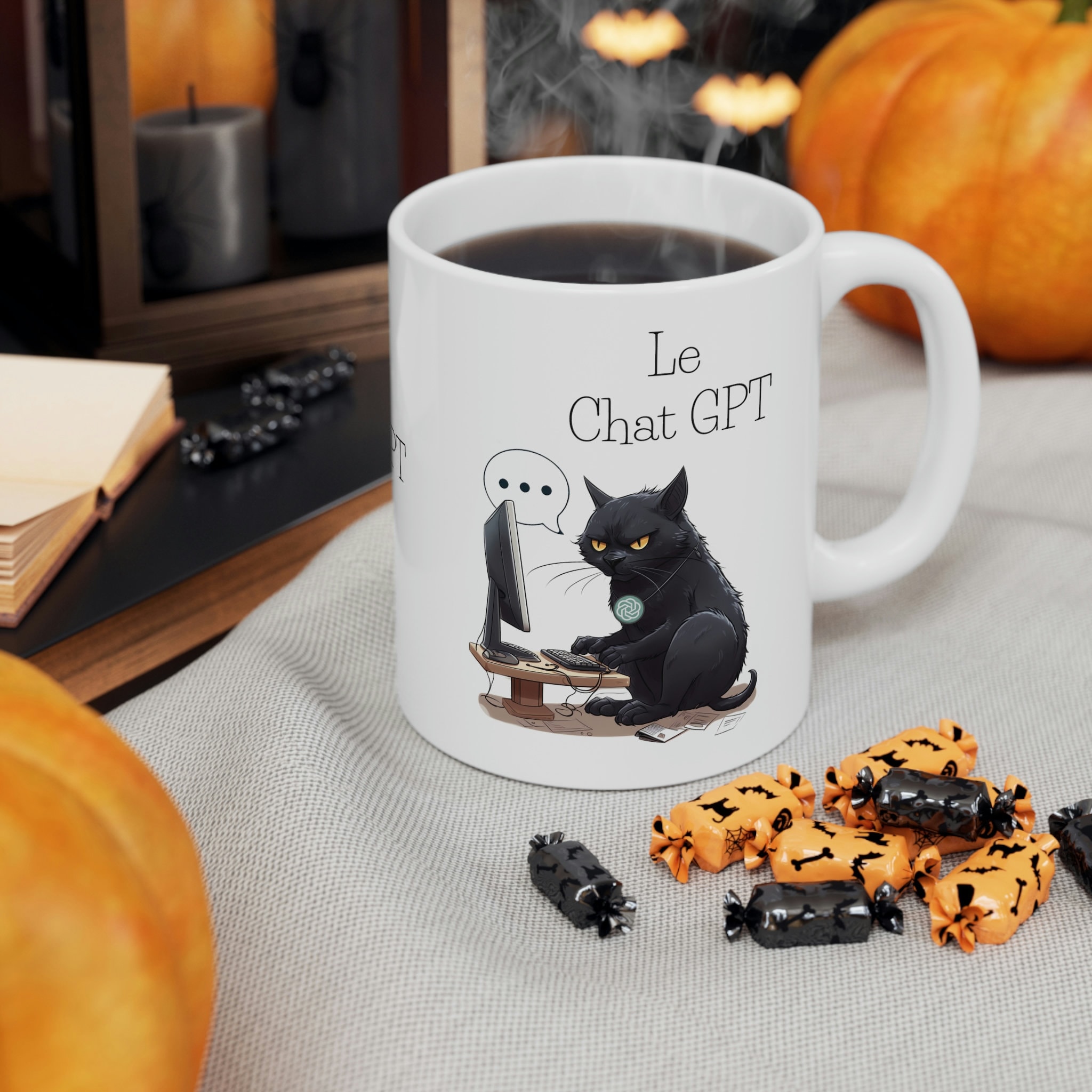 Le Chat Noir Boutique: New York City NYC Spill Proof Coffee Mug