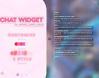 free-ish for a limited time!) Customizable Chat Widget - Minimalist Cute Chat Widget