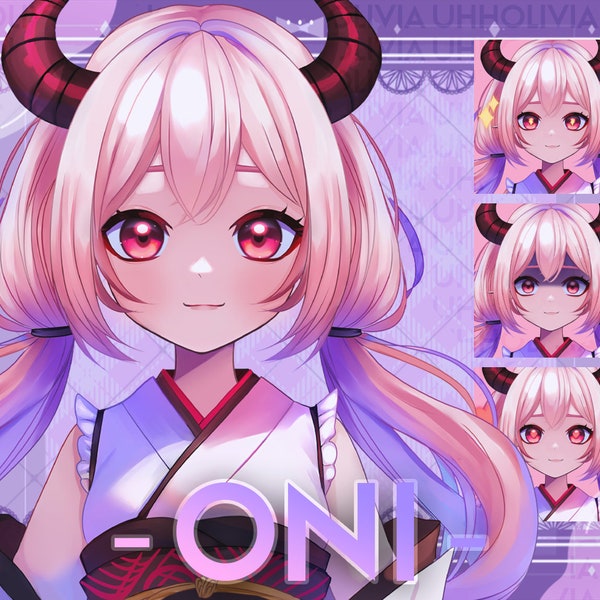 Live2d Vtuber Model for Commercial use! Oni the Succubus (Ready to Use)