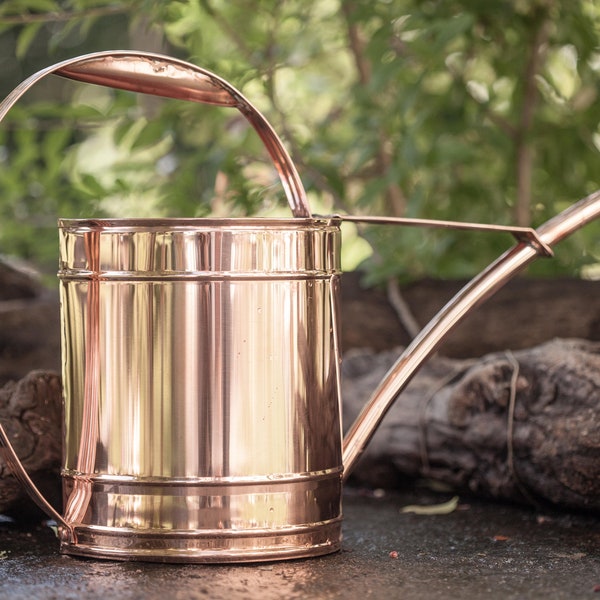 Handmade copper watering can 6 liters