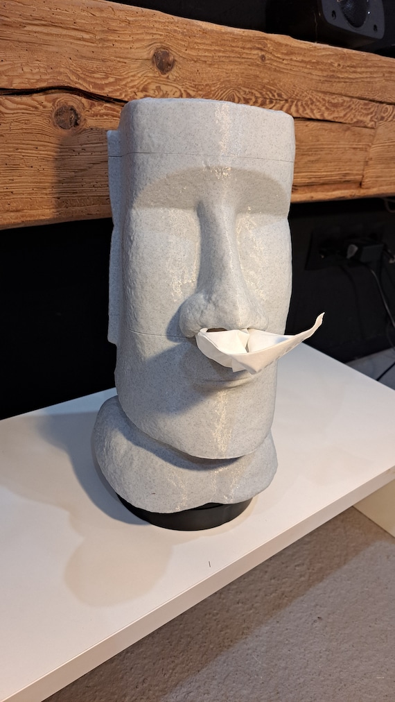 Moai Taschentuchspender | Maoi Kopf | Dekoration | Osterinsel | Taschentuch