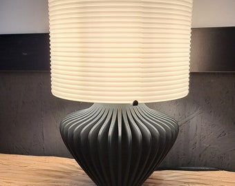 Stylish designer lamp, modern table lamp, desk lamp as a gift for unique home decor, art deco retro design bedroom
