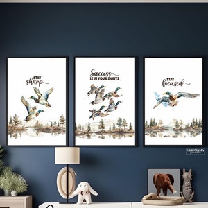 Mallard Duck Nursery Wall art, Mallard Duck Art Nursery, Mallard duck nursery wall decor, Hunting Baby Boy Nursery Art boy nursery wall art