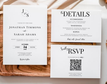 formal wedding invitations with monogram, Rehearsal Dinner Invitation Monogram, Rehearsal Dinner Invitation, Elegant Monogram Template MN