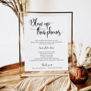 Blow Up Their Phones Sign, Blow Up Phones, Blow Up Their Phones Wedding Sign, Blow Up Phone Sign, Blow Up Their Phones Wedding MN