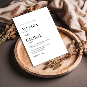 George Michael Invitation Wedding Invite With Qr Code and Pictures, Wedding Invite Printable ...
