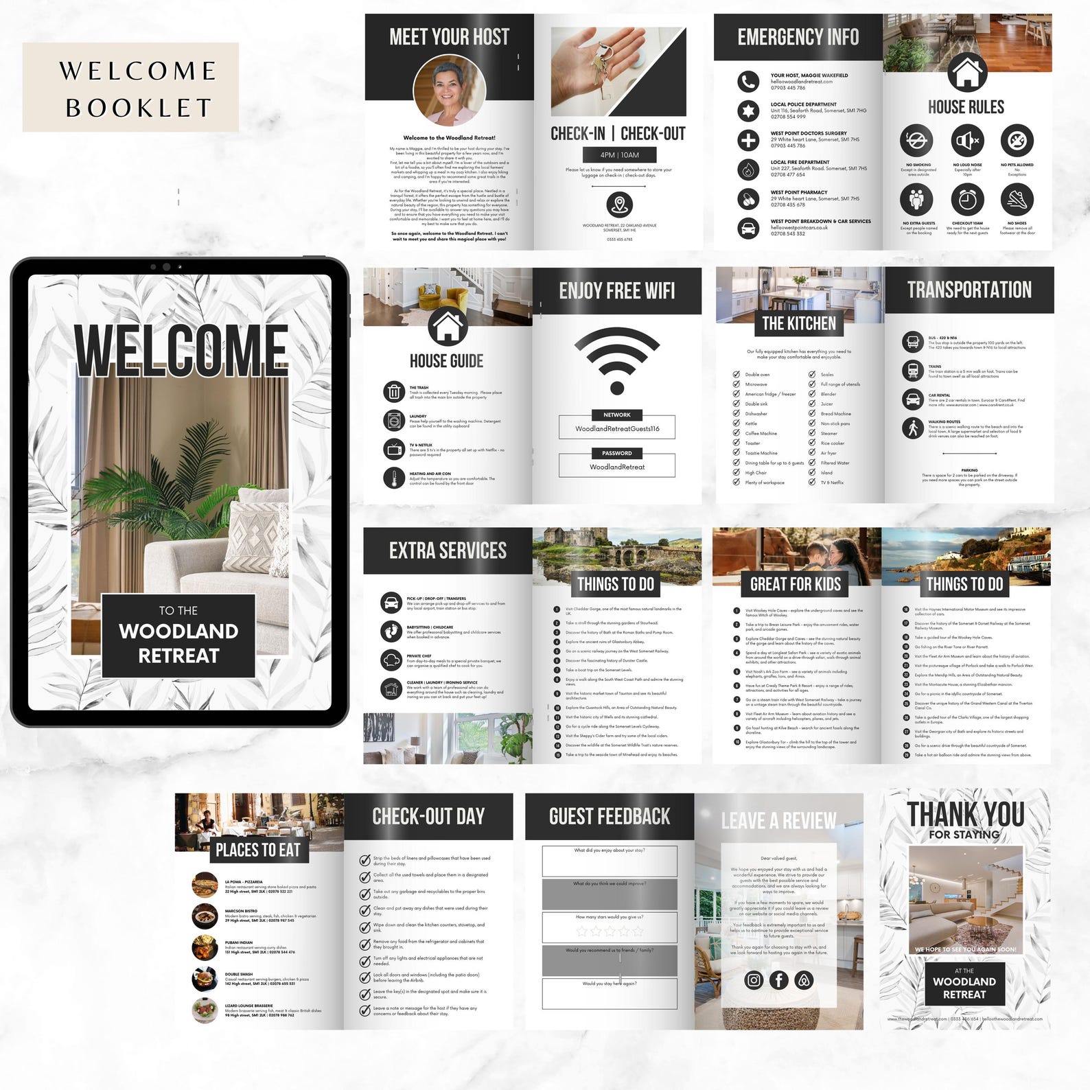 Air Bnb Digital Welcome Guide, Air Bnb Guest Guide, Air Bnb Guide ...