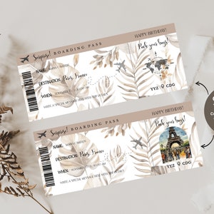 Custom Travel Gift Certificate Template, Travel Gift Certificate Template, Vacation Gift Certificate, Travel Gift Certificate, Trip Gift
