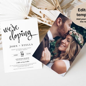 We are eloping invitations, Were Eloping Reception Invitation, Were Eloping Reception Invitation, Were Eloping Invitations Reception Invite