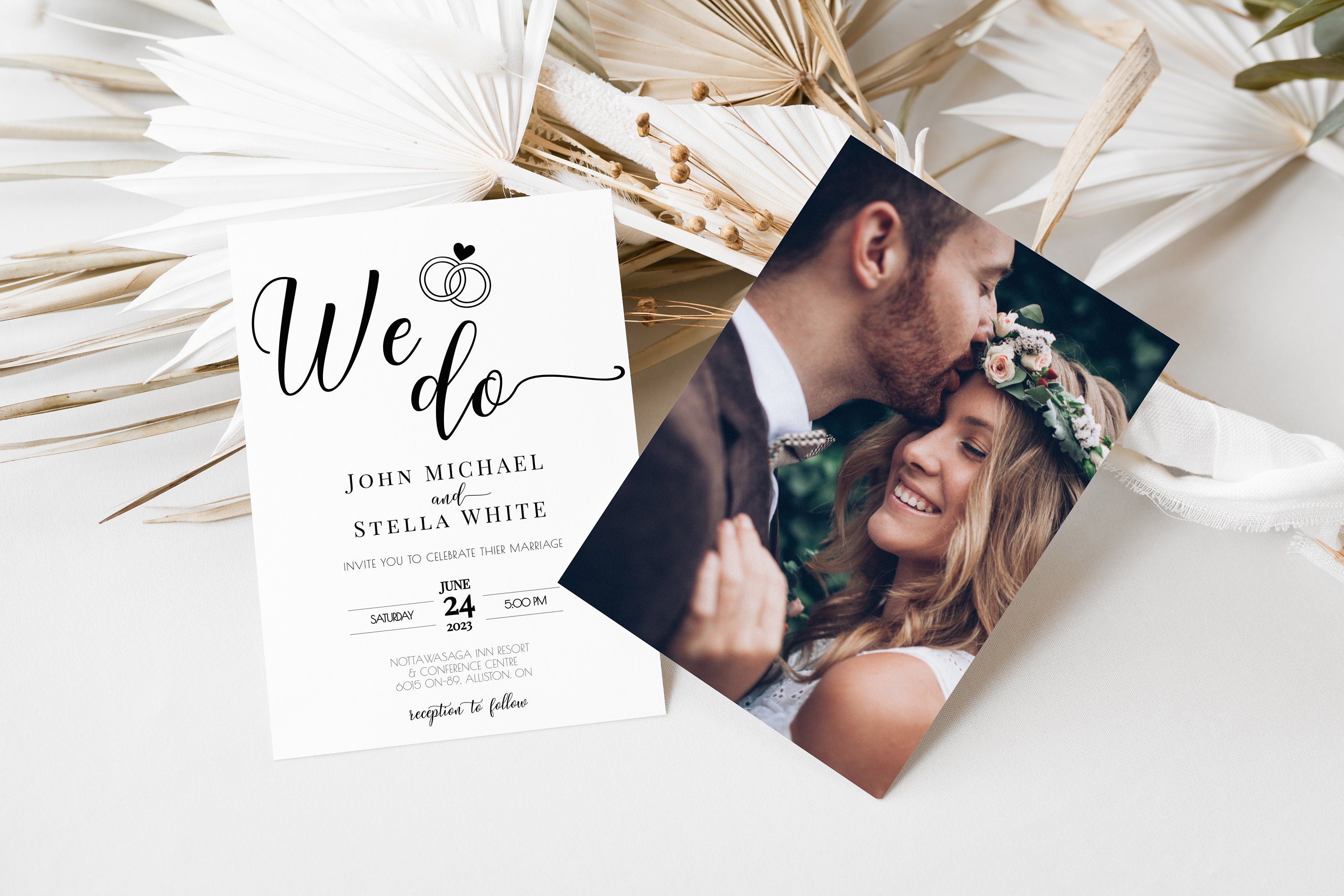 Do Wedding Invitations Have Pictures Wedding Invitation Bundle We Do Wedding Invitation Set Editable Modern