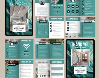 Airbnb Guest Guide, Editable Welcome Book Template, Digital House Manual, Vacation Rental Info, Host Guide, Airbnb Welcome Book Template