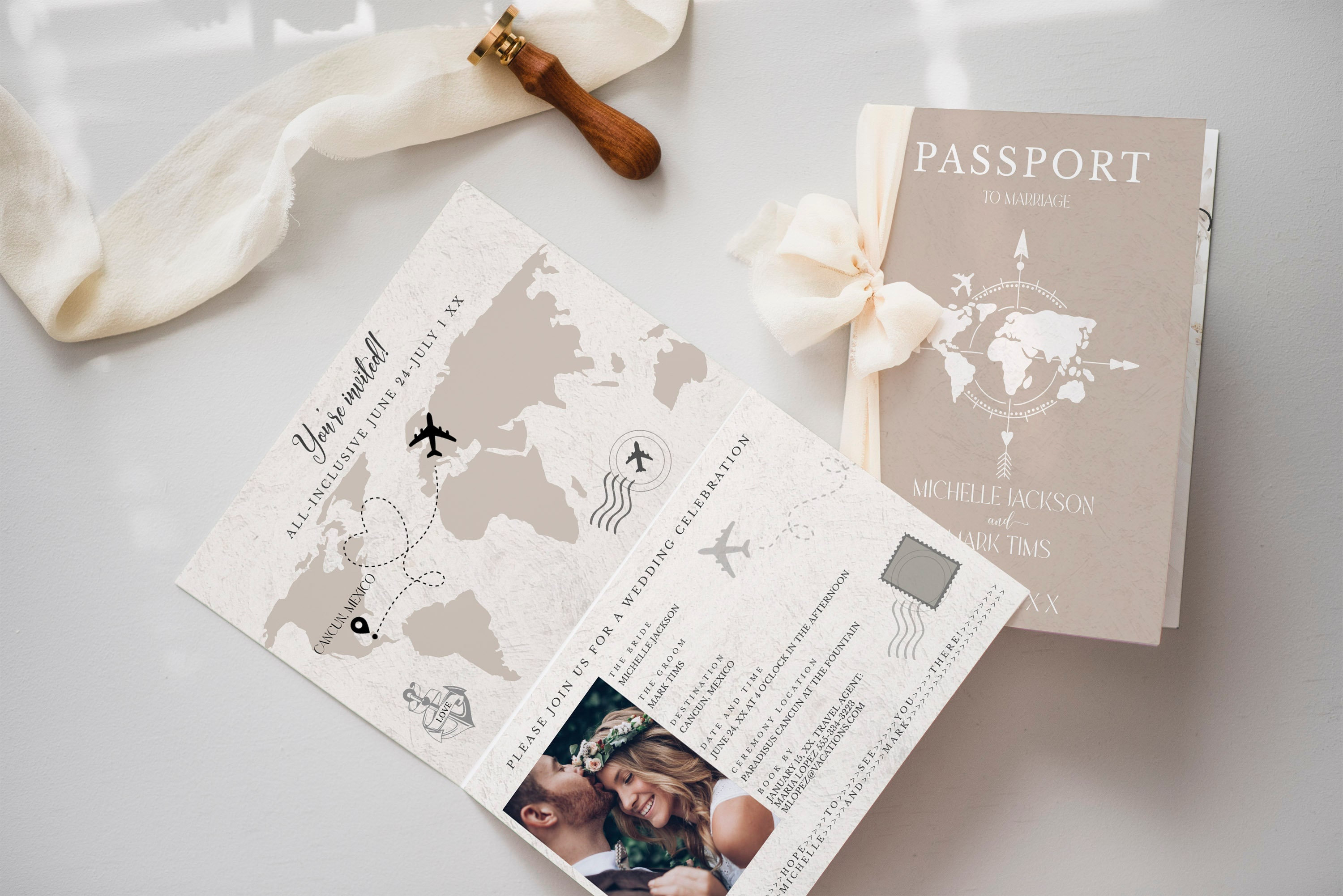 Personalized Printable Passport Wedding Invitation Template, Destination  Wedding Invite, Printable Passport Invitation Set, Boarding Pass PP - Etsy, image size:3000x2003