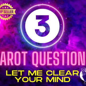 3 Questions Reading, Same Hour Tarot Reading, Psychic Reading, Same Day Reading, Relationship Insight, Spiritual Guidance, Love Reading