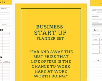 Professional Business plan | Income Planner | Business Quote Planner Printable | Canva Planner PDF | Digital Business Planner|Small Business