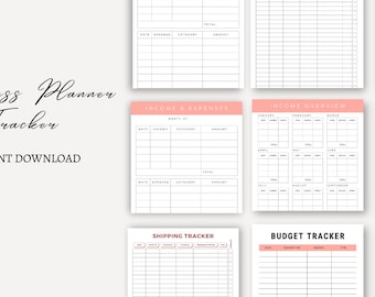 Digital business planner | small Business planner | small business tracker for businessmen and businesswomen | business organizer | Digital