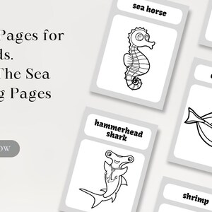 Under The Sea Coloring Pages Printable, Ocean Coloring Pages, Sea Animals Coloring Book, Shark, Under the Sea Game Activity, PDF DIGITAL