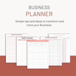 Business Planner Printable | Canva Planner PDF | Digital Business Planner| Business Bundle| Business Planner 2023| Small Business Planner