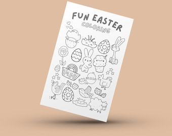 Páginas para colorir de Páscoa, Páginas para colorir de Páscoa para crianças, Páscoa para imprimir, Jogos de Páscoa, Atividades de Páscoa para imprimir, Ovos de Páscoa PDF DIGITAL