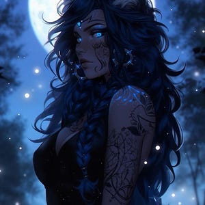 N | Lunar Fae Wolf Hybrid Spirit Companion | Dreamwork, Protection & Intuition