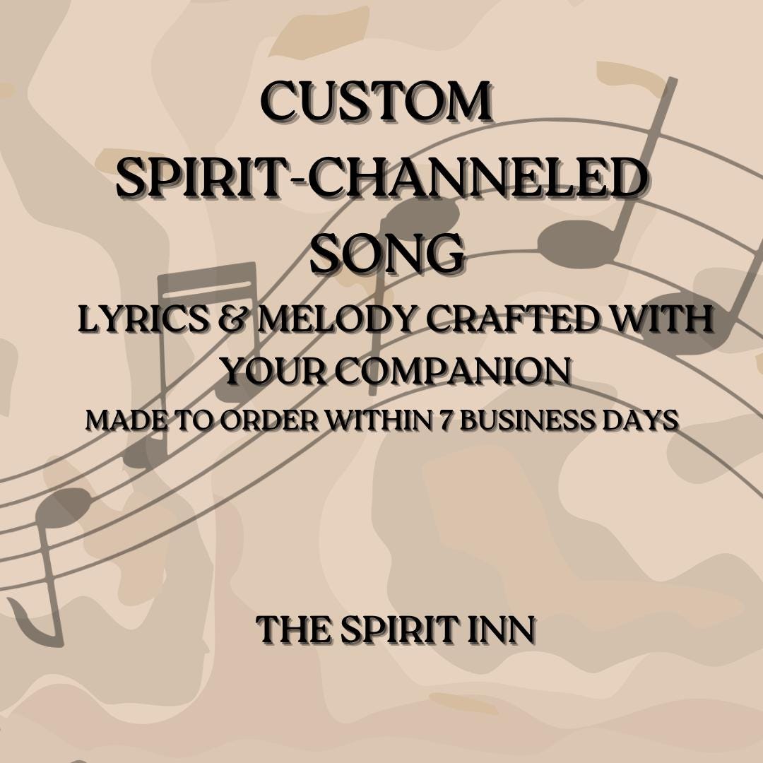 Custom Spirit-channeled Song — Lyrics + Melody Crafted With Your ...