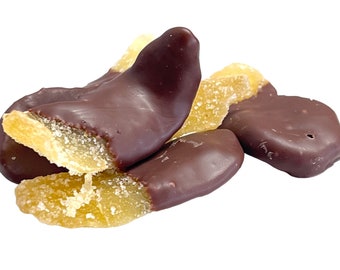 Chocolate Dipped Candied Ginger