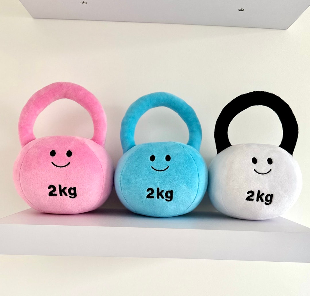 Plush Toy Kettlebell With Baby Rattle Suitable for Babies Very Cute