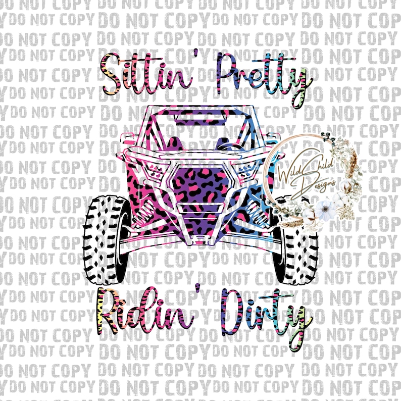 Ridin Graphics Sittin' Pretty Ridin' Dirty RZR PNG (digital Download) - Etsy