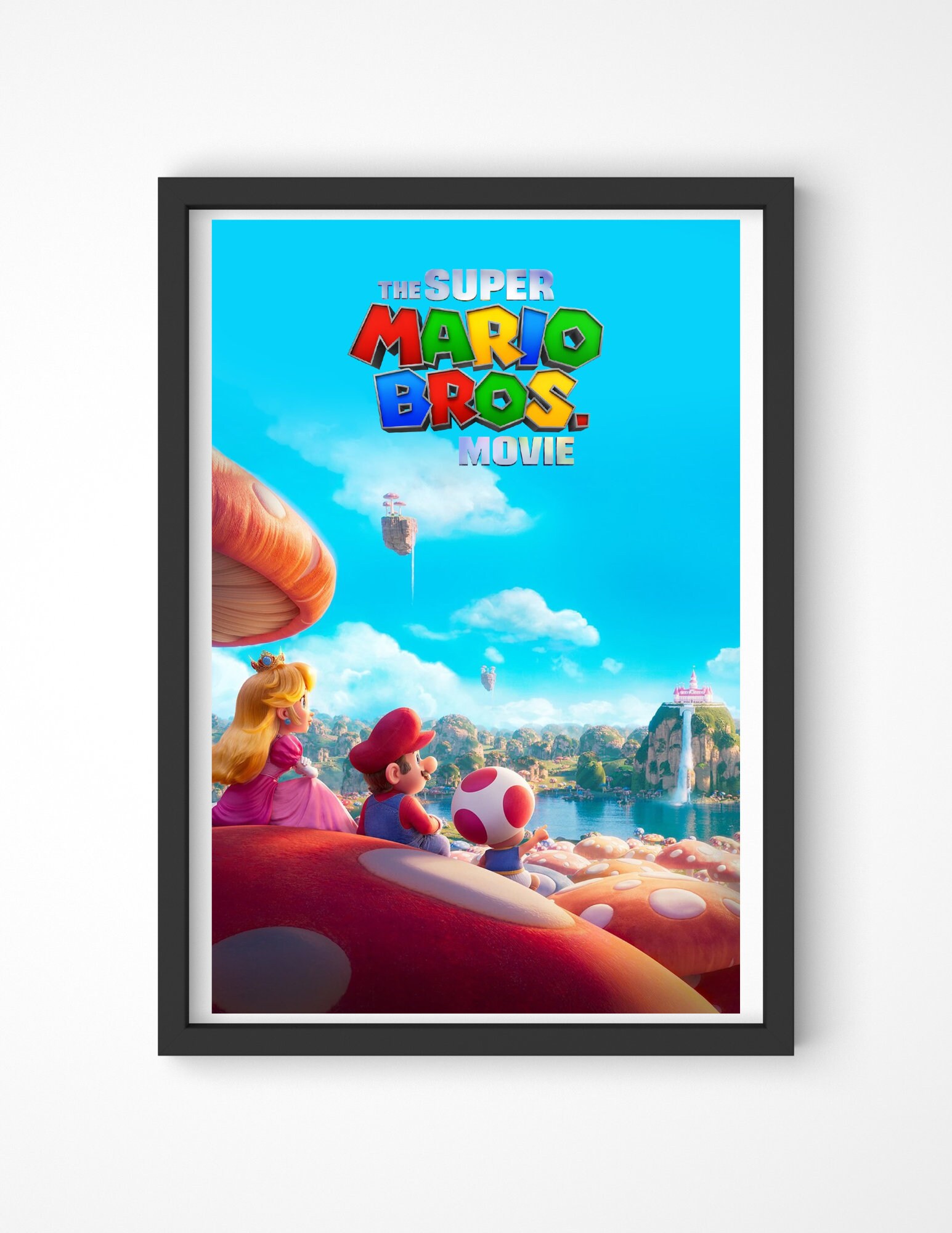Super Mario Brothers Movie Poster Super Mario Brothers Film Etsy