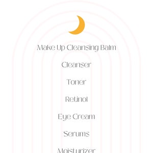 Nighttime Skincare Routine Print
