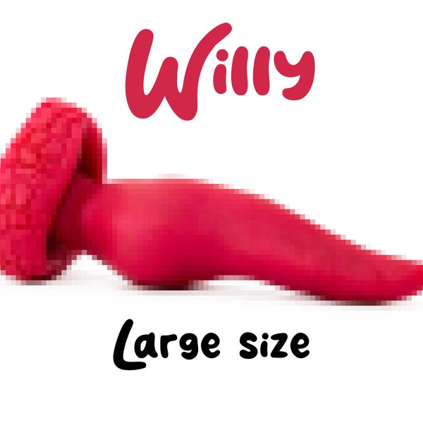 Willy Large - fantasy silicone furry dildo