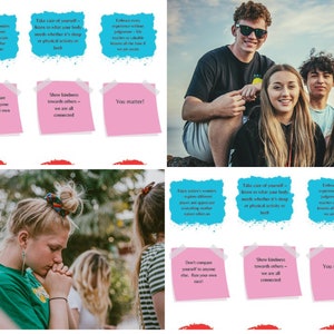 Druckbare Inspirierende Notizen für Teens