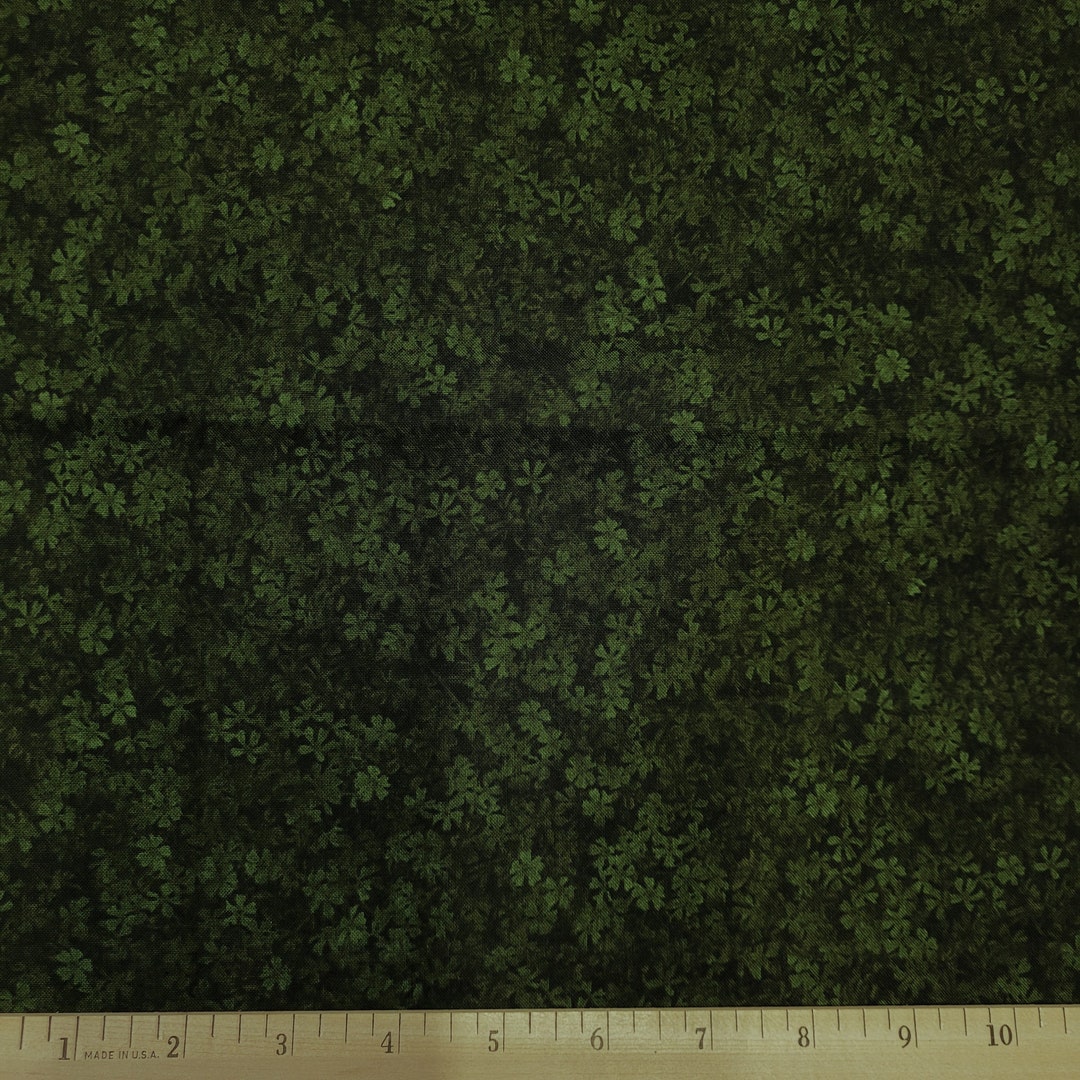 Jungle Green Small Floral PRECUT Fabric 100 Cotton Legacy Etsy