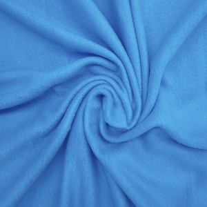FLEECE Anti-Pill Solid Light Blue PRE-CUT Fleece Fabric 100% Polyester