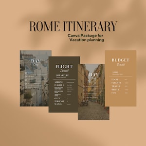 Rome Trip Itinerary Template