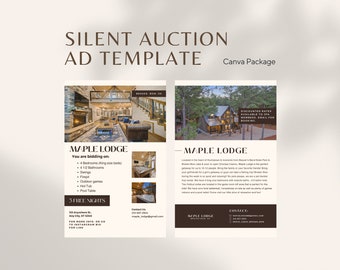Silent Auction STR Advertisement - Etsy