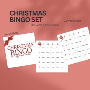 Christmas Bingo Cards (Downloadable)