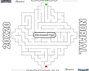 Amazing Fun Mazes for Kids: 77 Printable Mazes for Ages 4-8 - Instant PDF Download in Letter and A4 Sizes. Different Maze Styles> Hard-Level