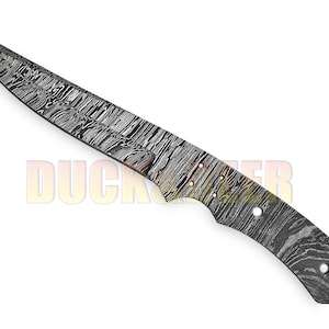 30,5 cm lange Damast-Rohling-Klinge, handgefertigtes Damast-Stahl-Jagdmesser
