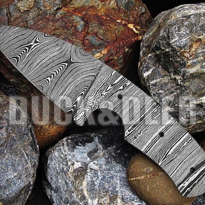 Handmade Damascus Steel Blank Blade Hunting Knife, Damascus Blank Blade, Damascus Knife, Damascus Knive