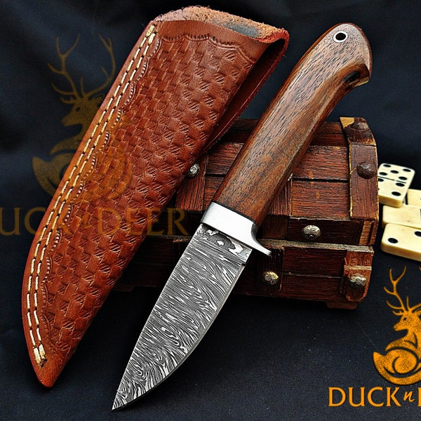 Damascus knive, Handmade Damascus Knife, Damascus Knife, Damascus Hunting Knife, Damascus Fixed Blade Knife, Christmas Gifts for Men, YR856