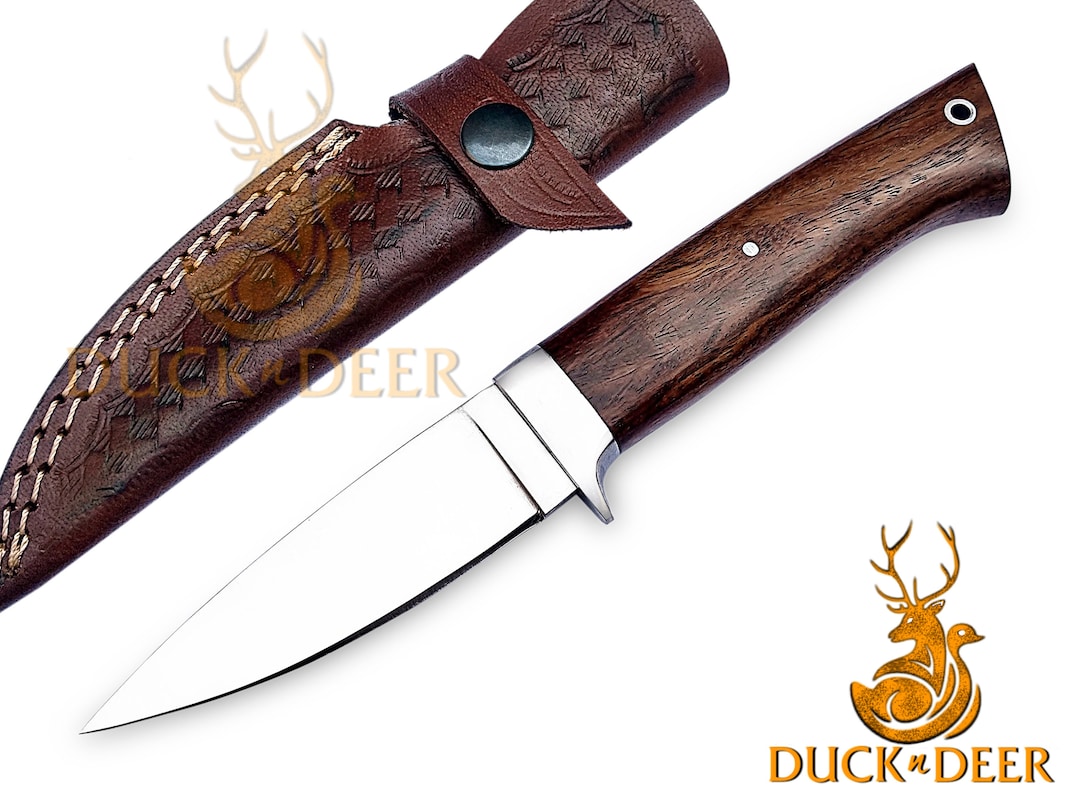 Handmade Bushcraft Knife With Sheath Fixed Blade Hunting Etsy