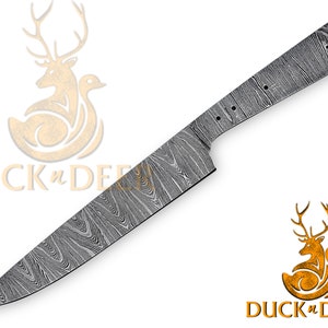 Handmade Damascus Steel Blank Blade Chef Knife, Damascus Blank Blade Chef Knife, Chef Blank Blade, Damascus Knife, Damascus Knive
