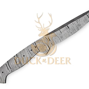 Handmade Damascus Steel Blank Blade Hunting Knife, Damascus Blank Blade, Damascus Knife, Damascus Knive