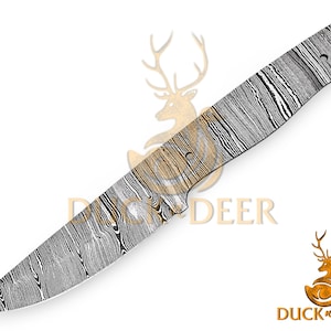 Handmade Damascus Steel Blank Blade Hunting Knife, Damascus Blank Blade, Damascus Knife, Damascus Knive